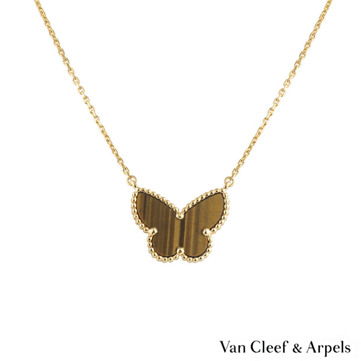 Van Cleef & Arpels Lucky Alhambra Butterfly Pendant | Rich Diamonds